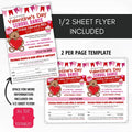 editable school dance flyer valentines